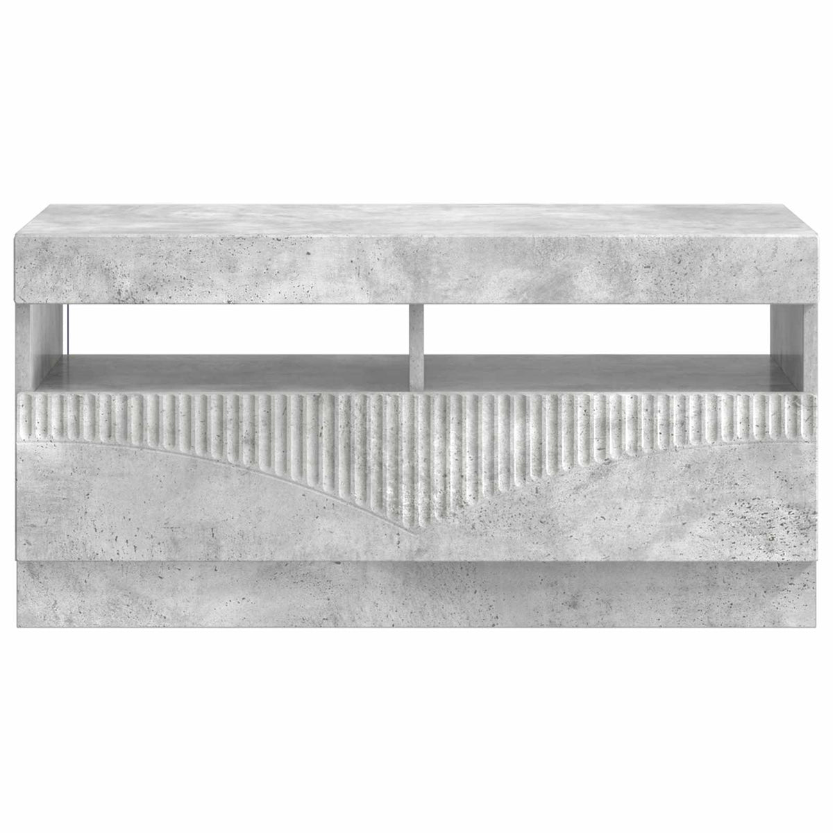 LED-TV-Schrank Betongrau Holzwerkstoff
