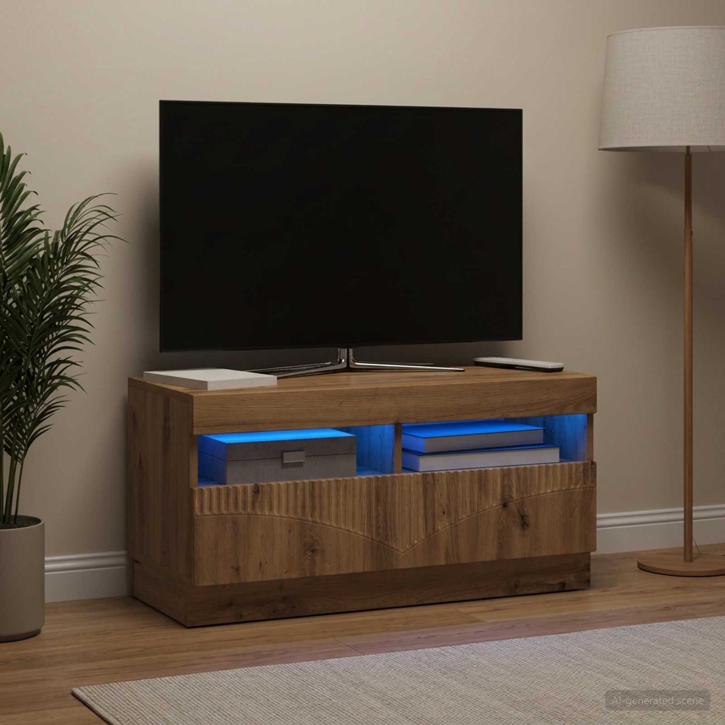 LED-TV-Schrank Artisan-Eiche Holzwerkstoff
