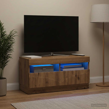 LED-TV-Schrank Artisan-Eiche Holzwerkstoff