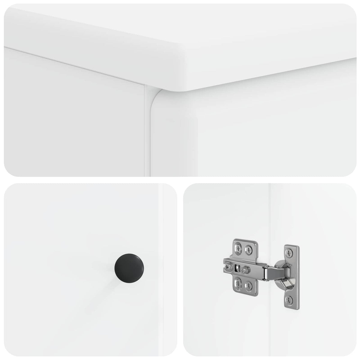 Waschbeckenschrank BREDA Weiß 59,5 x 31,5 x 59 cm Holzwerkstoff