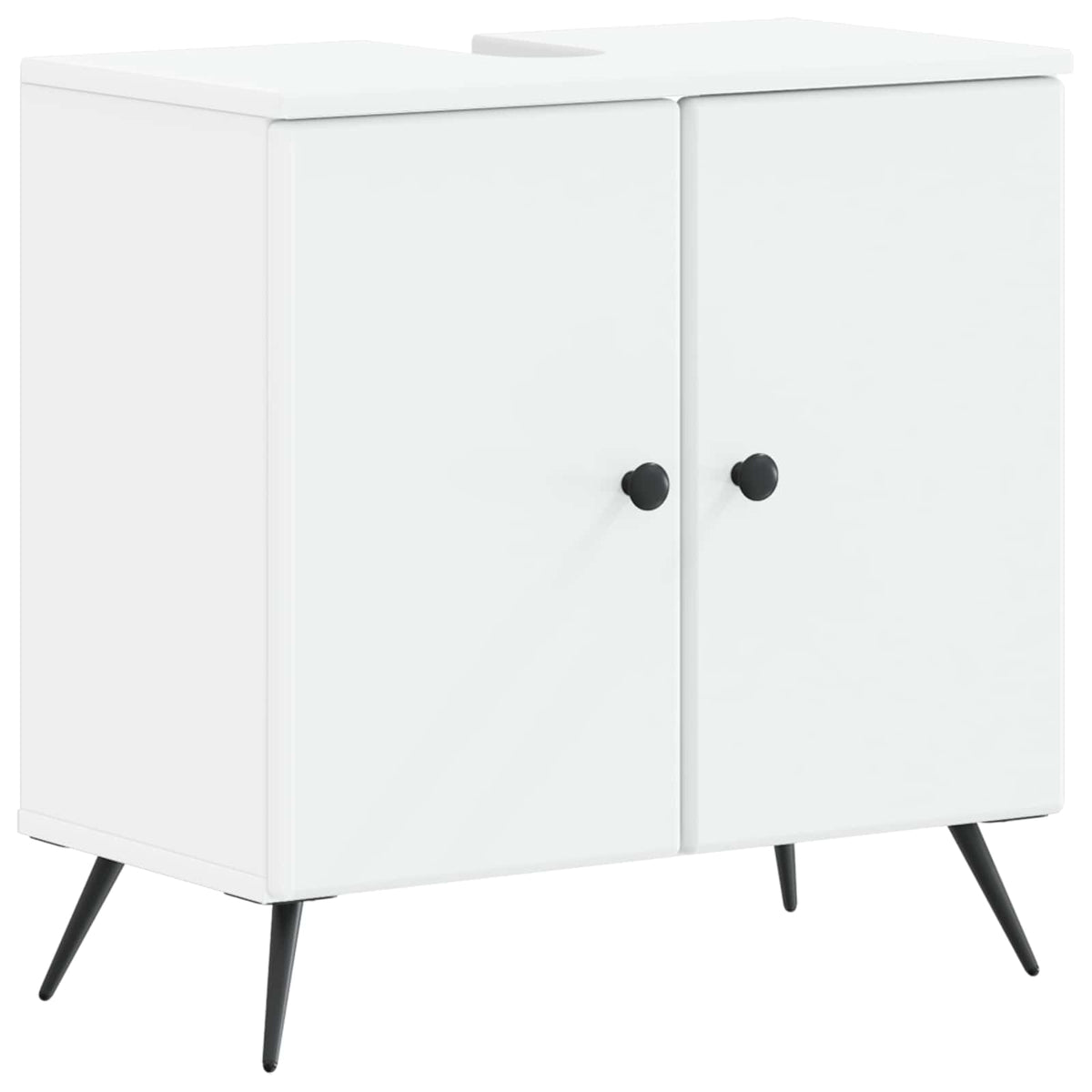 Waschbeckenschrank BREDA Weiß 59,5 x 31,5 x 59 cm Holzwerkstoff