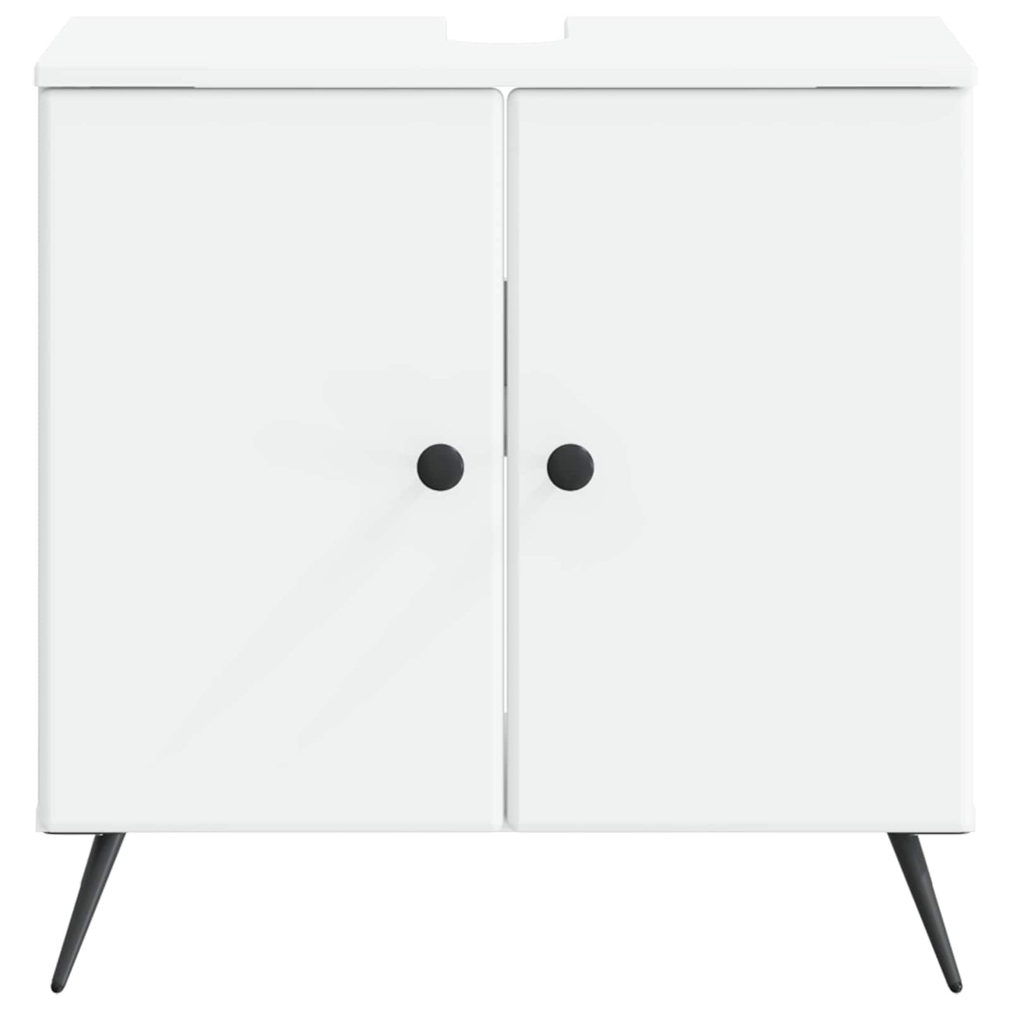 Waschbeckenschrank BREDA Weiß 59,5 x 31,5 x 59 cm Holzwerkstoff