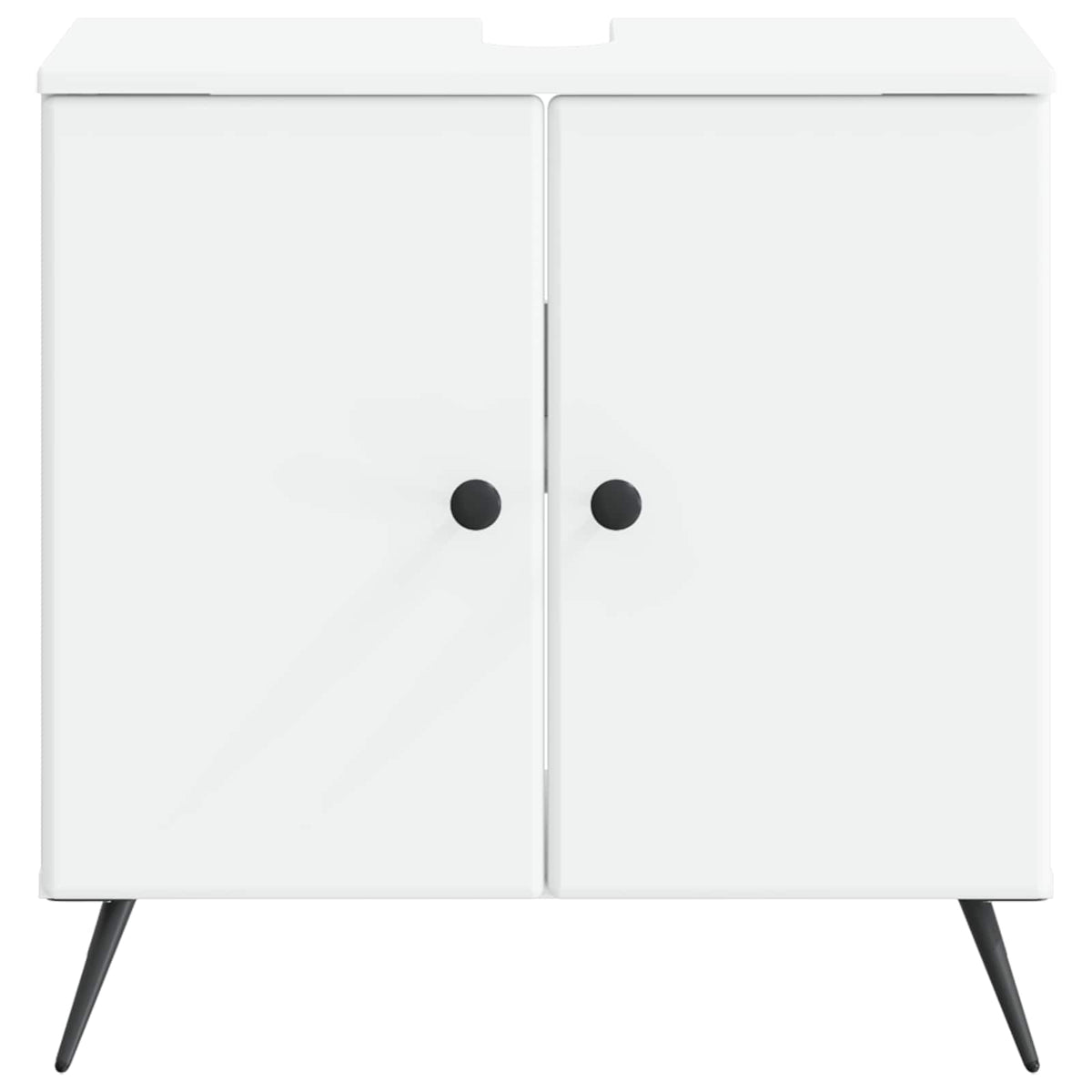 Waschbeckenschrank BREDA Weiß 59,5 x 31,5 x 59 cm Holzwerkstoff
