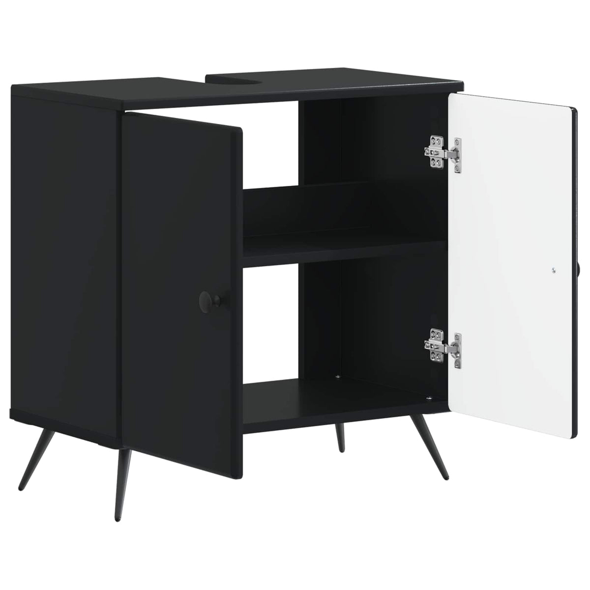 Waschbeckenschrank BREDA Schwarz 59,5 x 31,5 x 59 cm