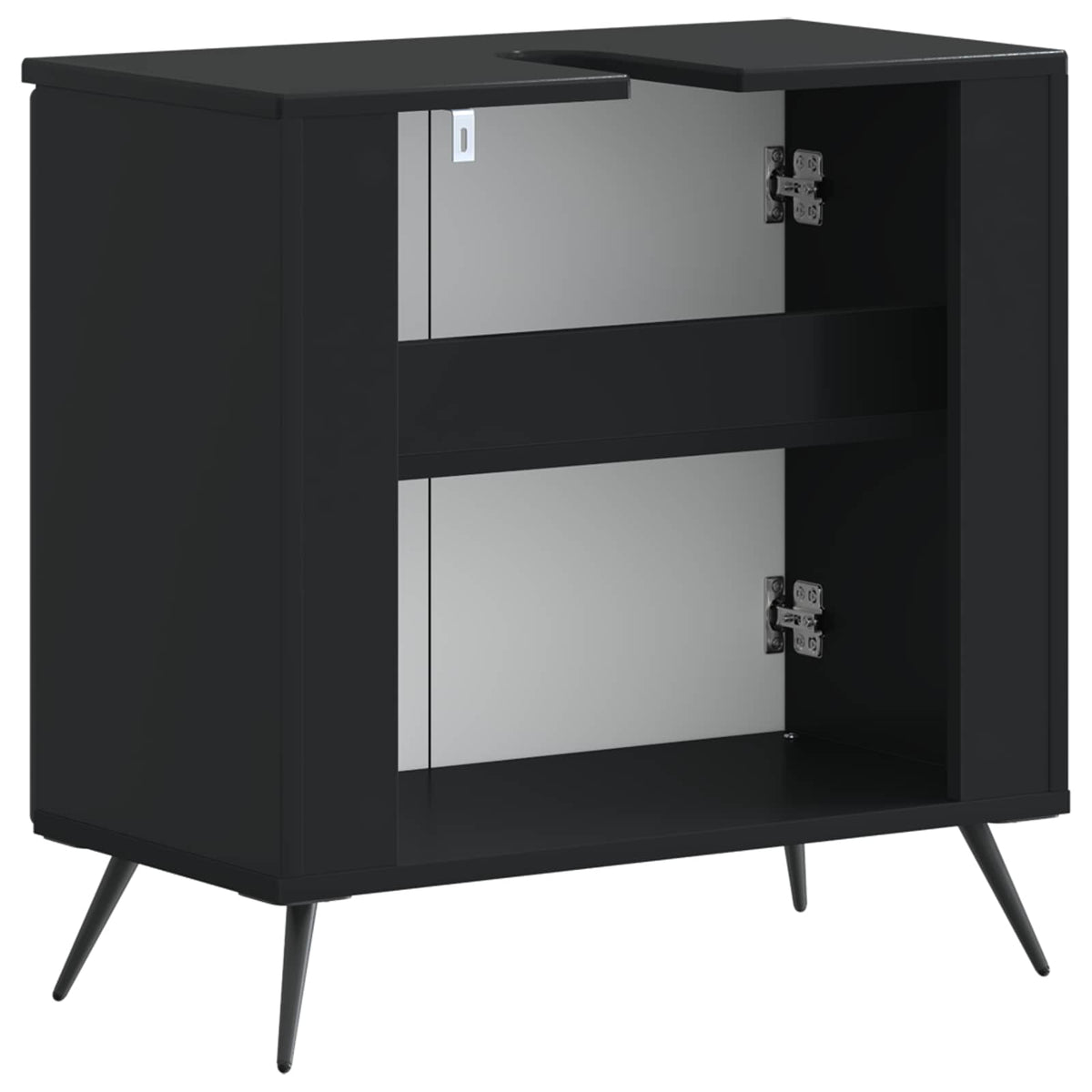 Waschbeckenschrank BREDA Schwarz 59,5 x 31,5 x 59 cm