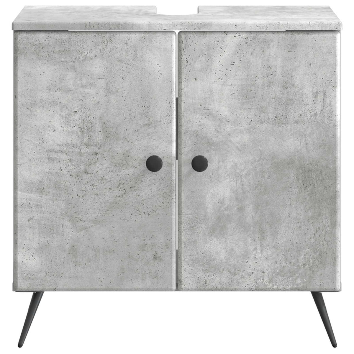 Waschbeckenschrank BREDA Betongrau 59,5 x 31,5 x 59 cm