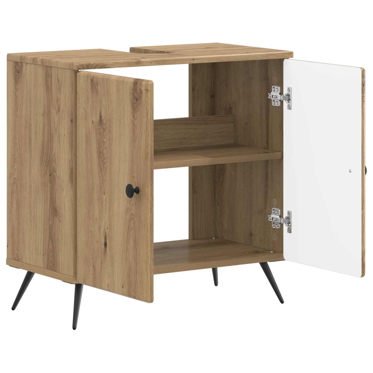 Waschbeckenschrank BREDA Artisan-Eiche 59,5 x 31,5 x 59 cm