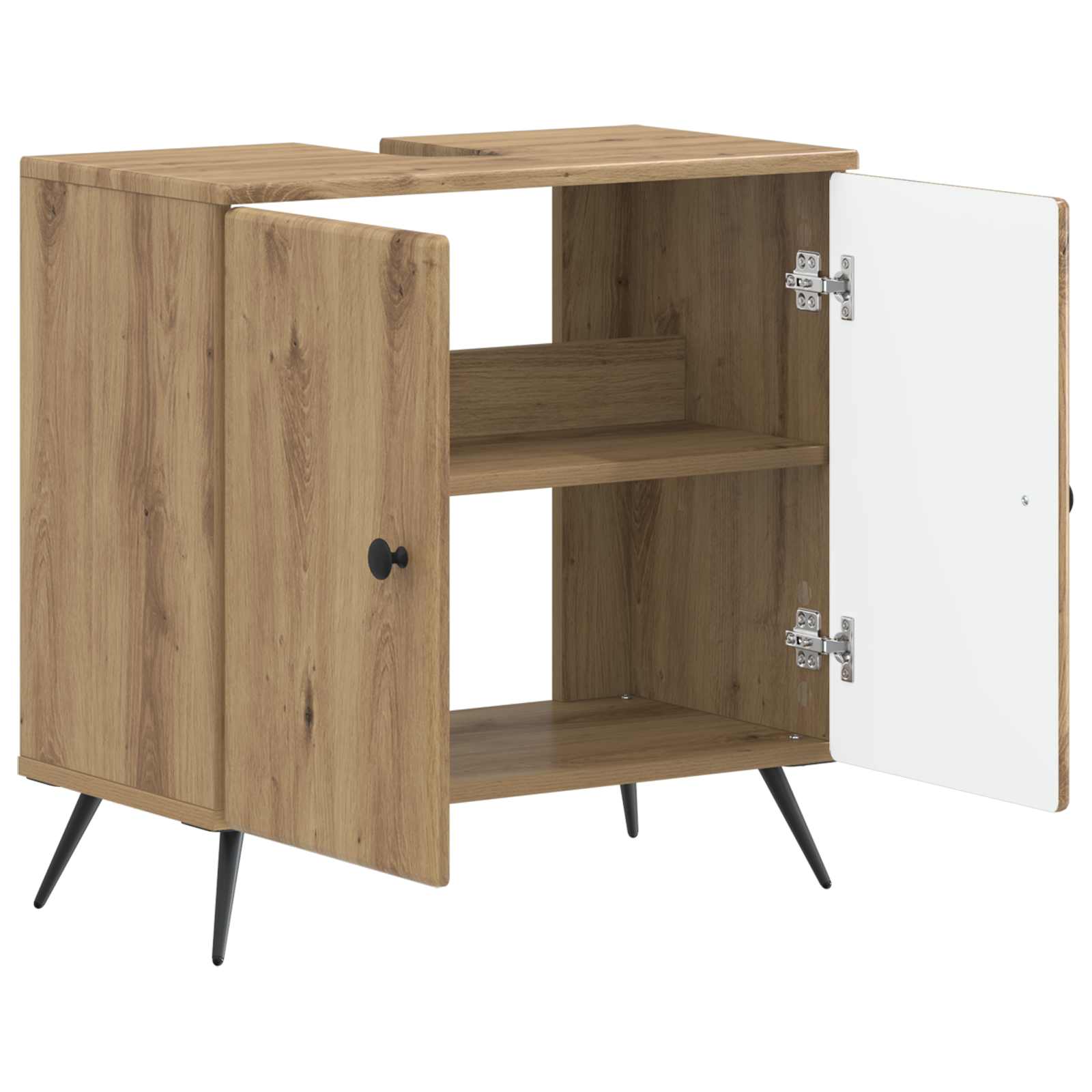 Waschbeckenschrank BREDA Artisan-Eiche 59,5 x 31,5 x 59 cm