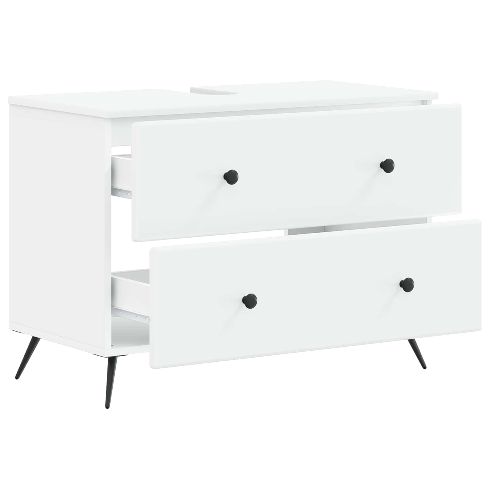 Waschbeckenschrank BREDA Weiß 82 x 41 x 59 cm Holzwerkstoff
