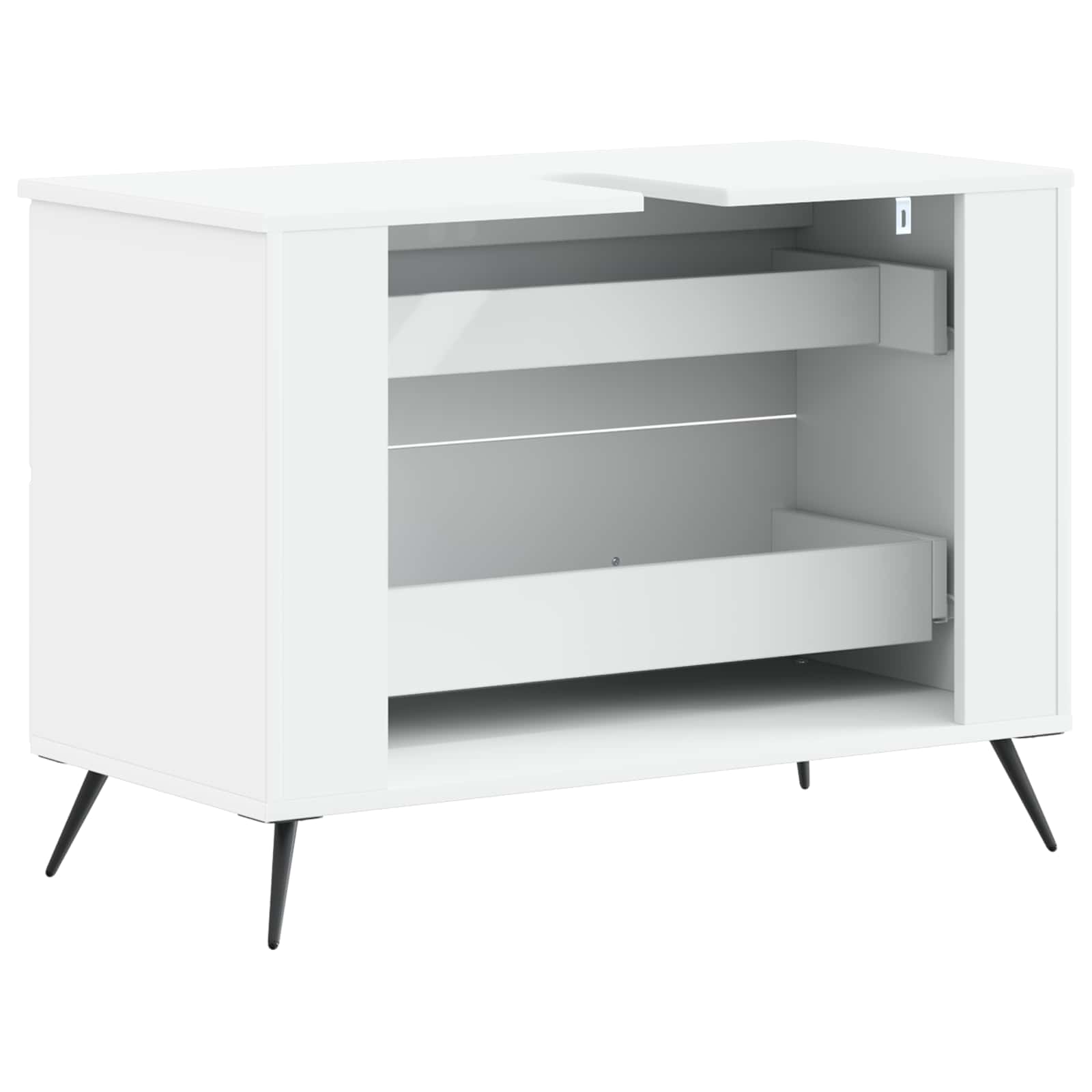 Waschbeckenschrank BREDA Weiß 82 x 41 x 59 cm Holzwerkstoff
