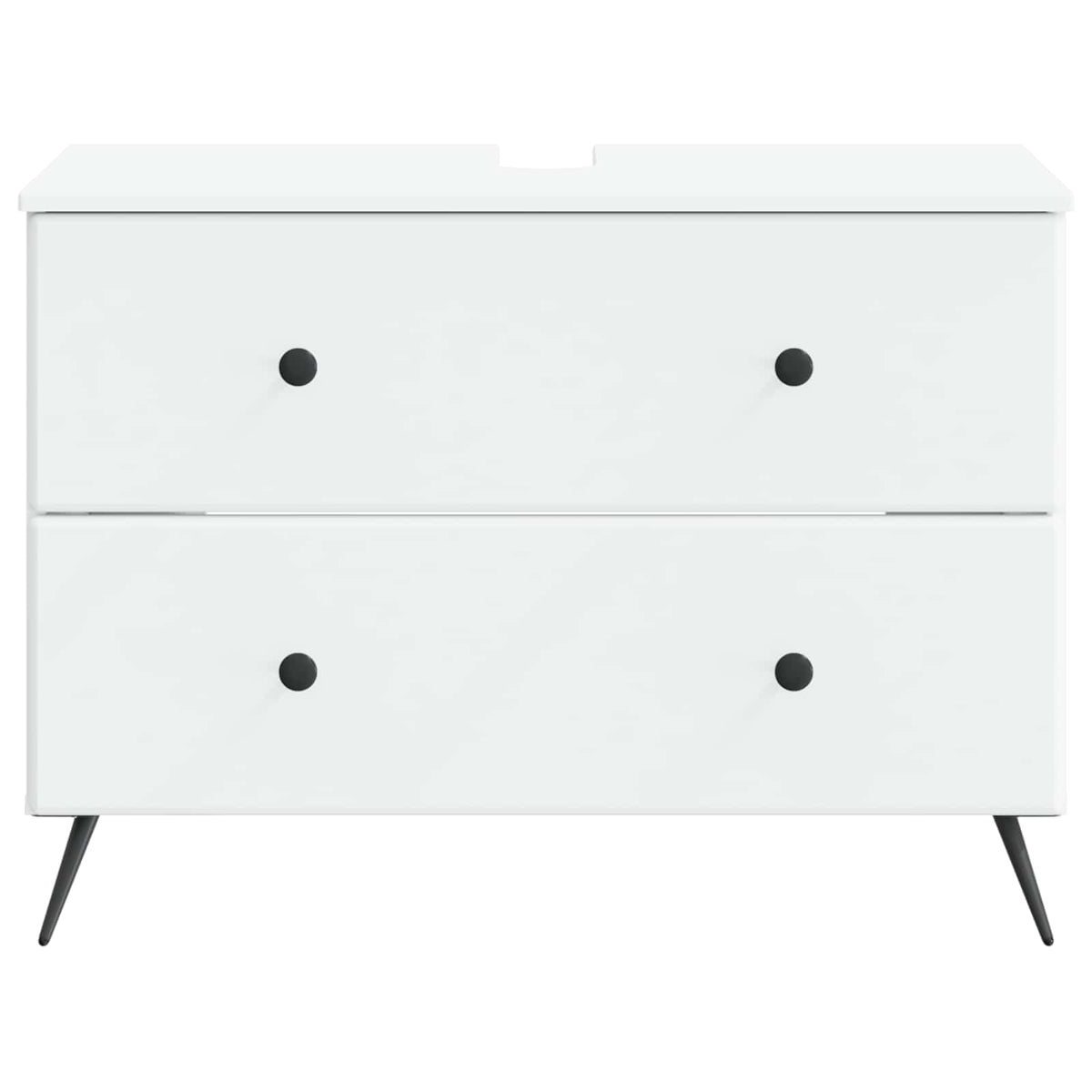 Waschbeckenschrank BREDA Weiß 82 x 41 x 59 cm Holzwerkstoff