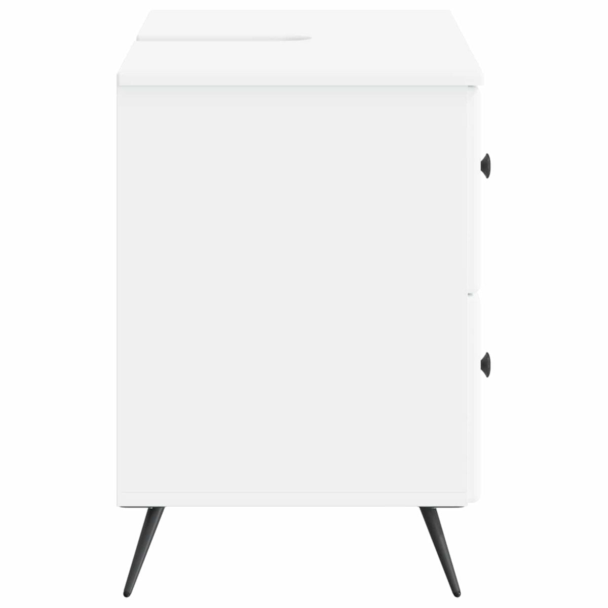 Waschbeckenschrank BREDA Weiß 82 x 41 x 59 cm Holzwerkstoff
