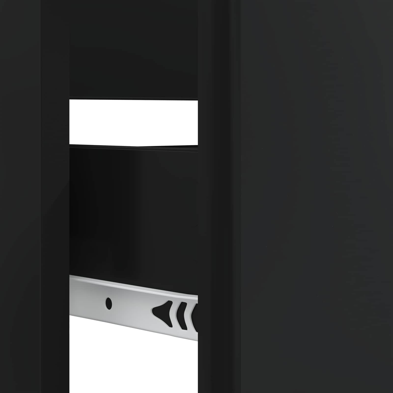 Waschbeckenschrank BREDA Schwarz 82 x 41 x 59 cm Holzwerkstoff
