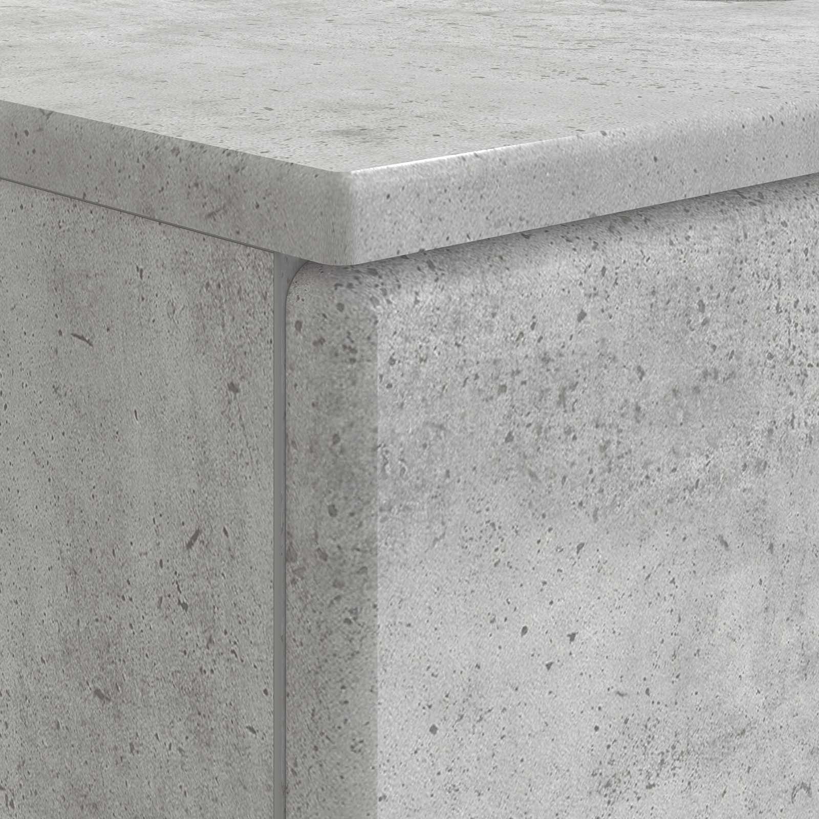 Waschbeckenschrank BREDA Betongrau 82 x 41 x 59 cm