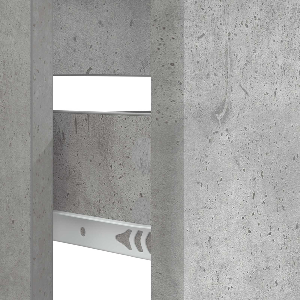 Waschbeckenschrank BREDA Betongrau 82 x 41 x 59 cm