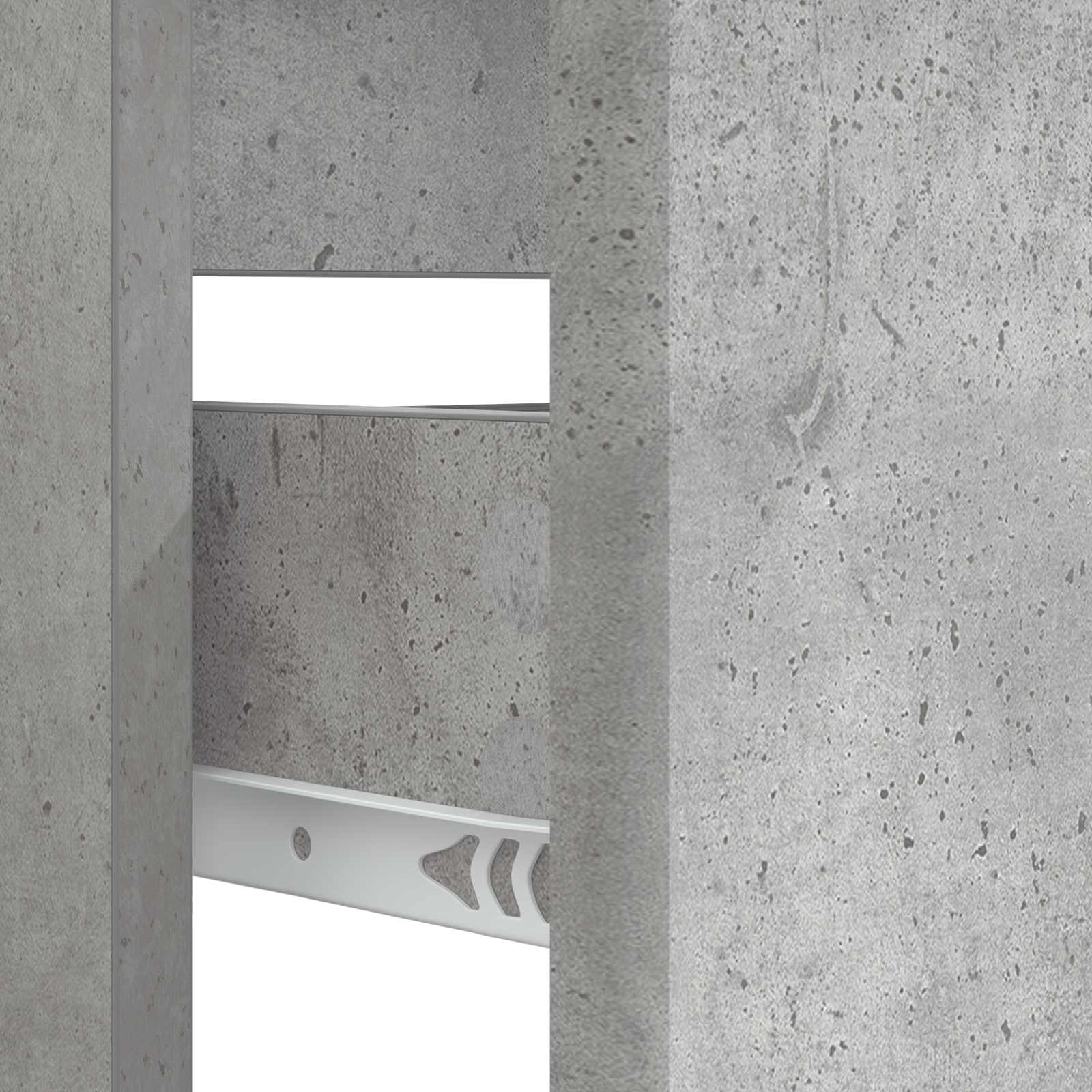 Waschbeckenschrank BREDA Betongrau 82 x 41 x 59 cm