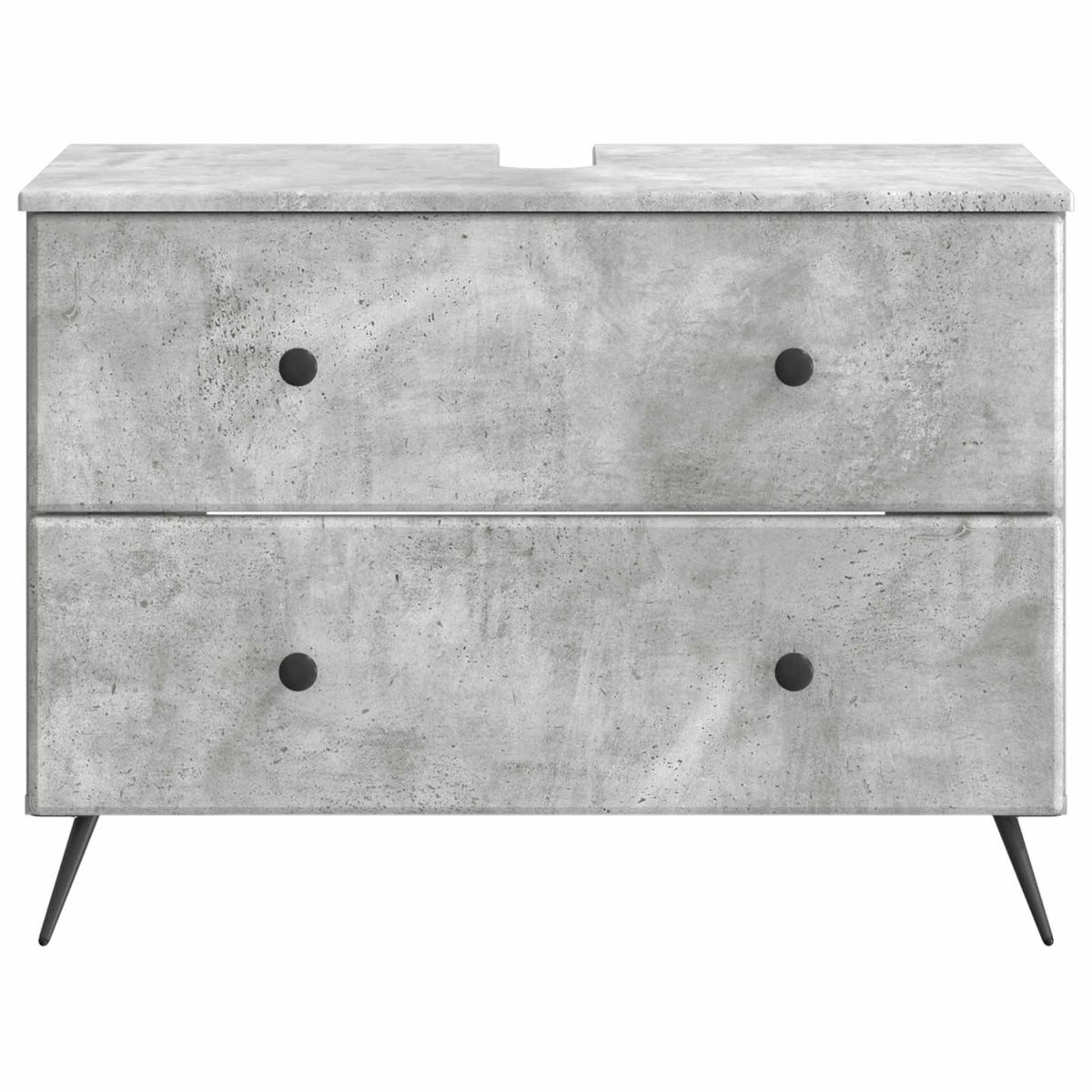 Waschbeckenschrank BREDA Betongrau 82 x 41 x 59 cm