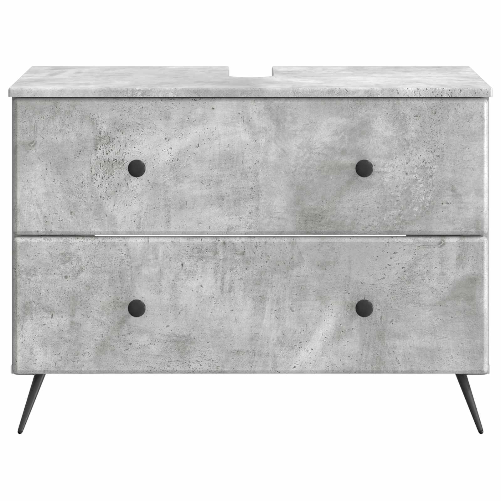 Waschbeckenschrank BREDA Betongrau 82 x 41 x 59 cm