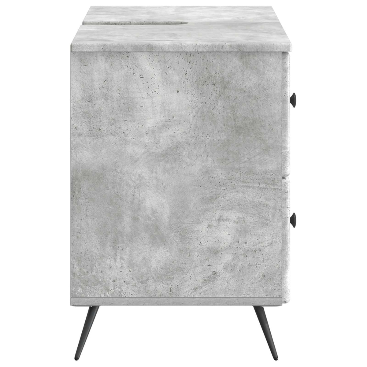 Waschbeckenschrank BREDA Betongrau 82 x 41 x 59 cm