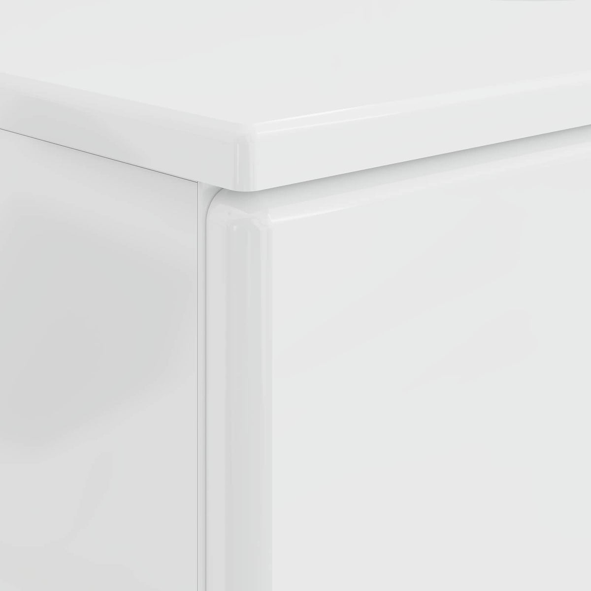 Waschbeckenschrank BREDA Hochglanz Weiß 82 x 41 x 59 cm