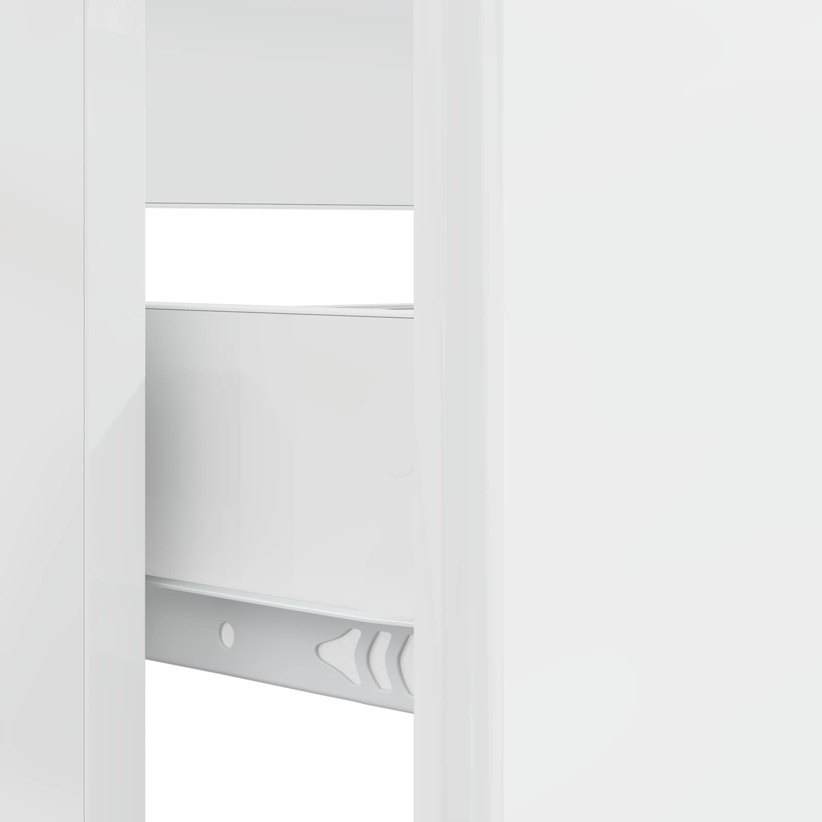 Waschbeckenschrank BREDA Hochglanz Weiß 82 x 41 x 59 cm