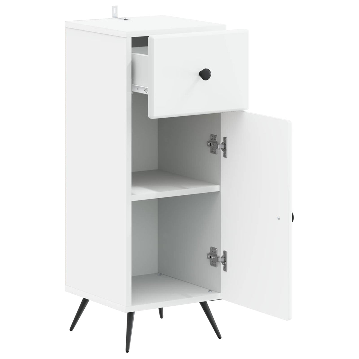 Badezimmer Aufbewahrungsschrank BREDA Weiß 30 x 31 x 80 cm