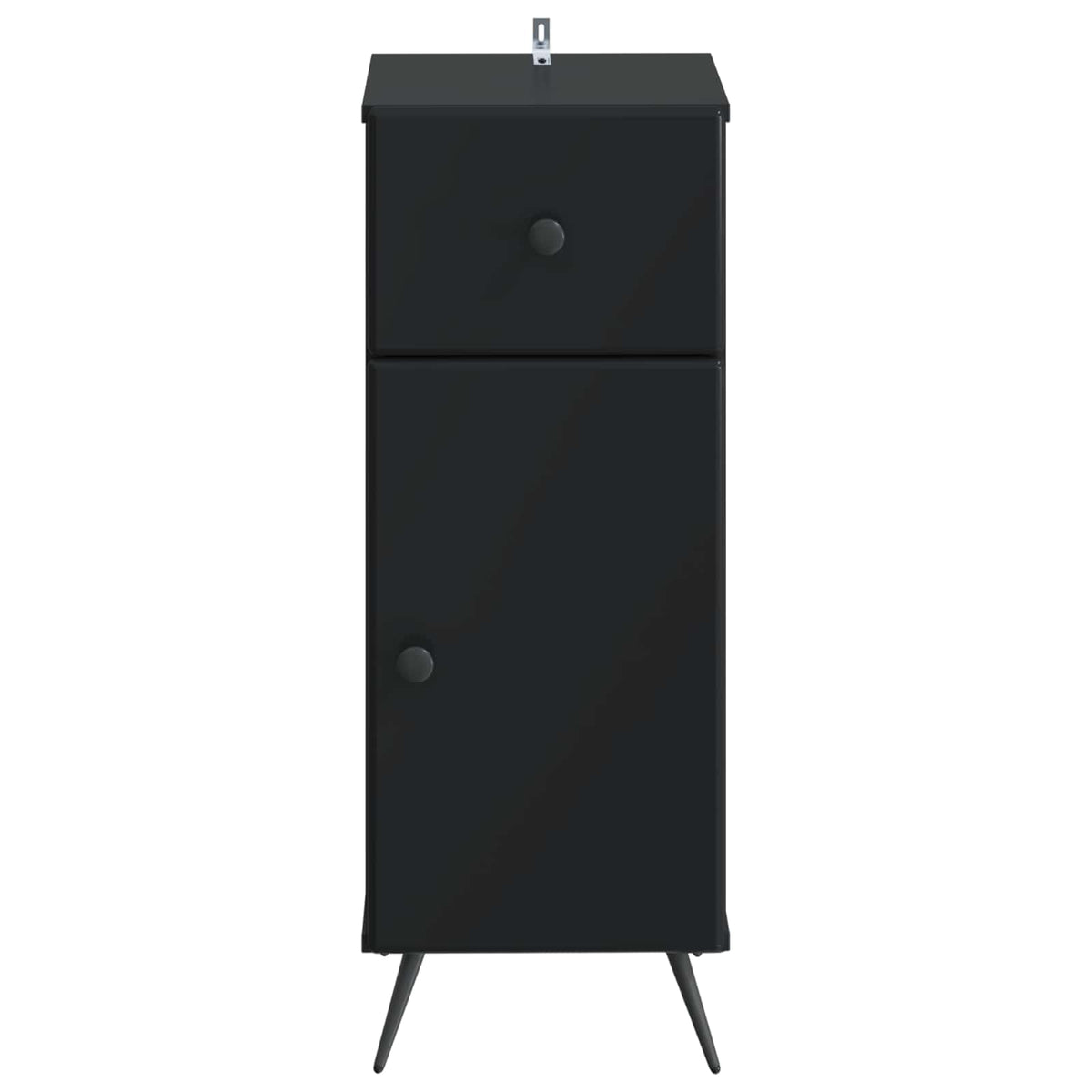 Badezimmer Aufbewahrungsschrank BREDA Schwarz 30 x 31 x 80 cm