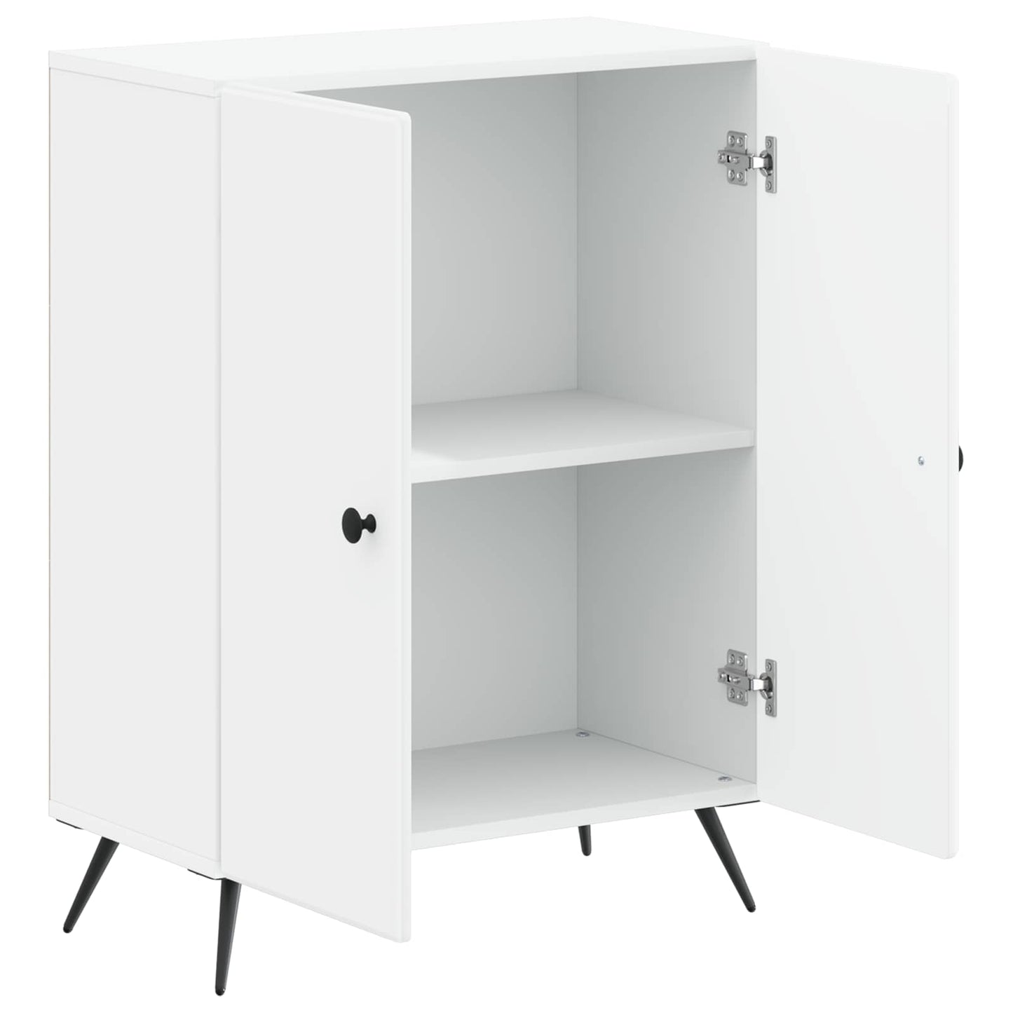 Badezimmer Aufbewahrungsschrank BREDA Weiß 59,5 x 31 x 80 cm