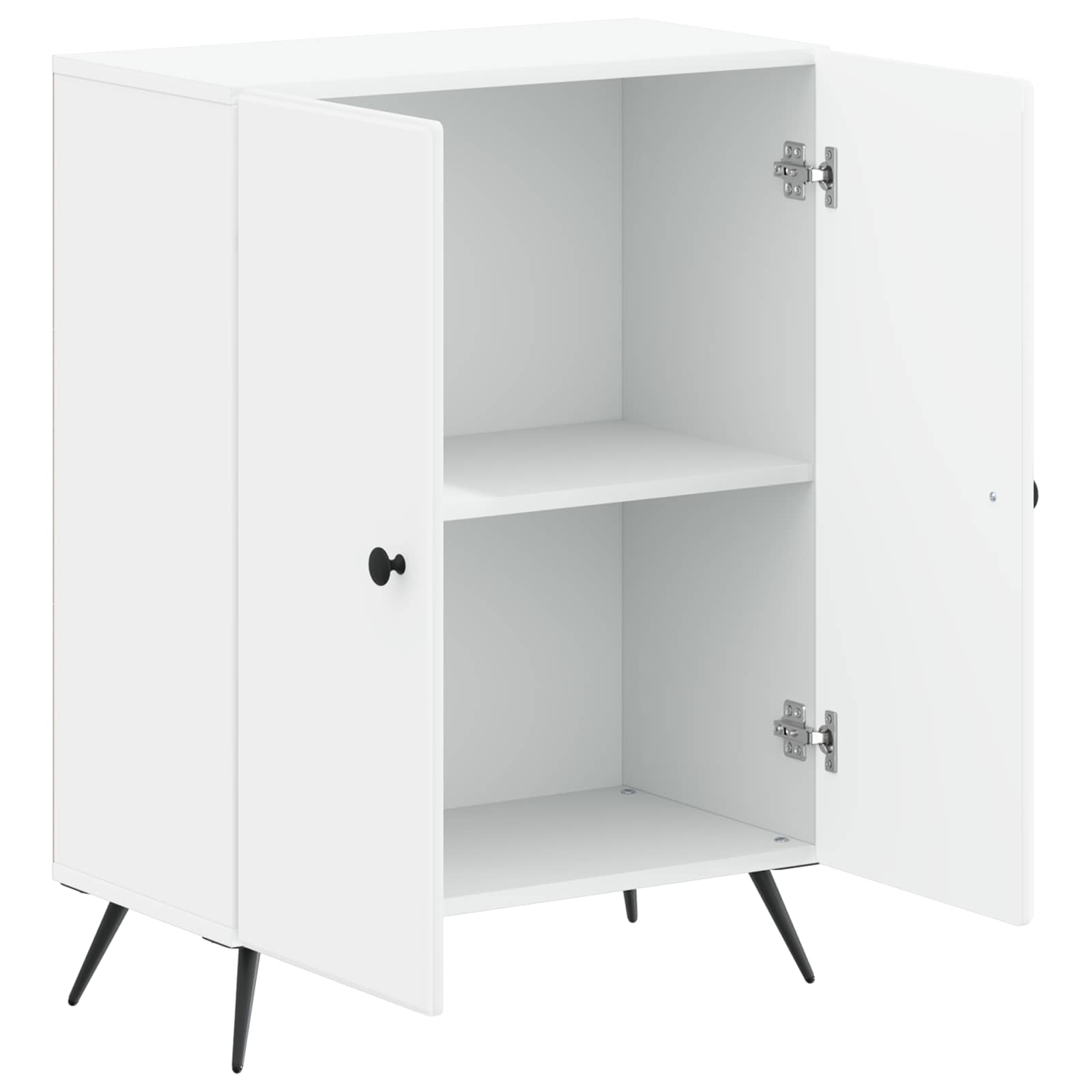 Badezimmer Aufbewahrungsschrank BREDA Weiß 59,5 x 31 x 80 cm