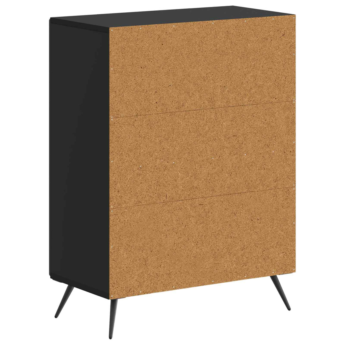 Badezimmer Aufbewahrungsschrank BREDA Schwarz 59,5 x 31 x 80 cm