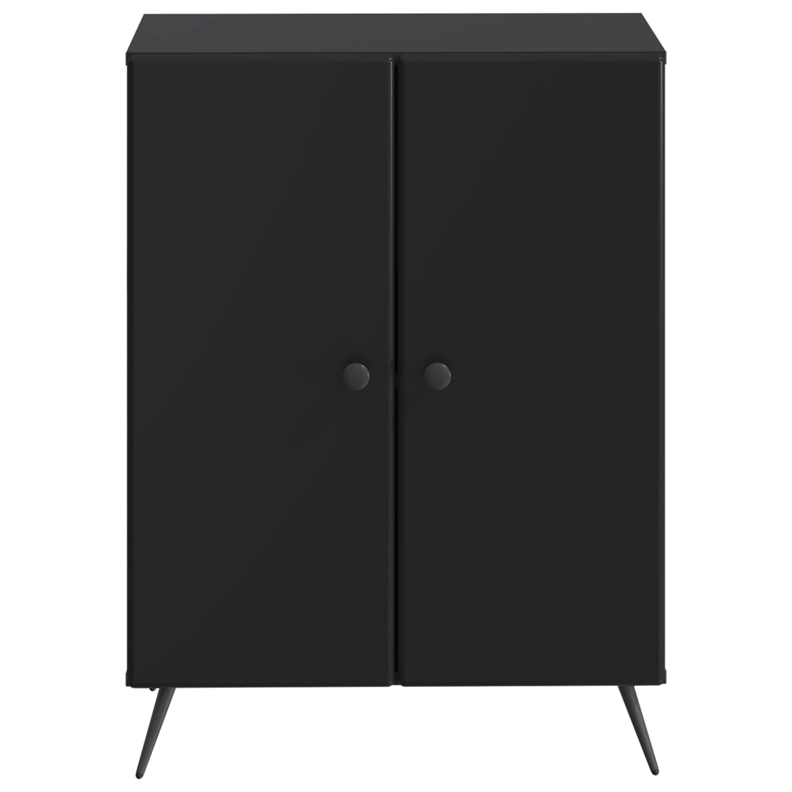 Badezimmer Aufbewahrungsschrank BREDA Schwarz 59,5 x 31 x 80 cm