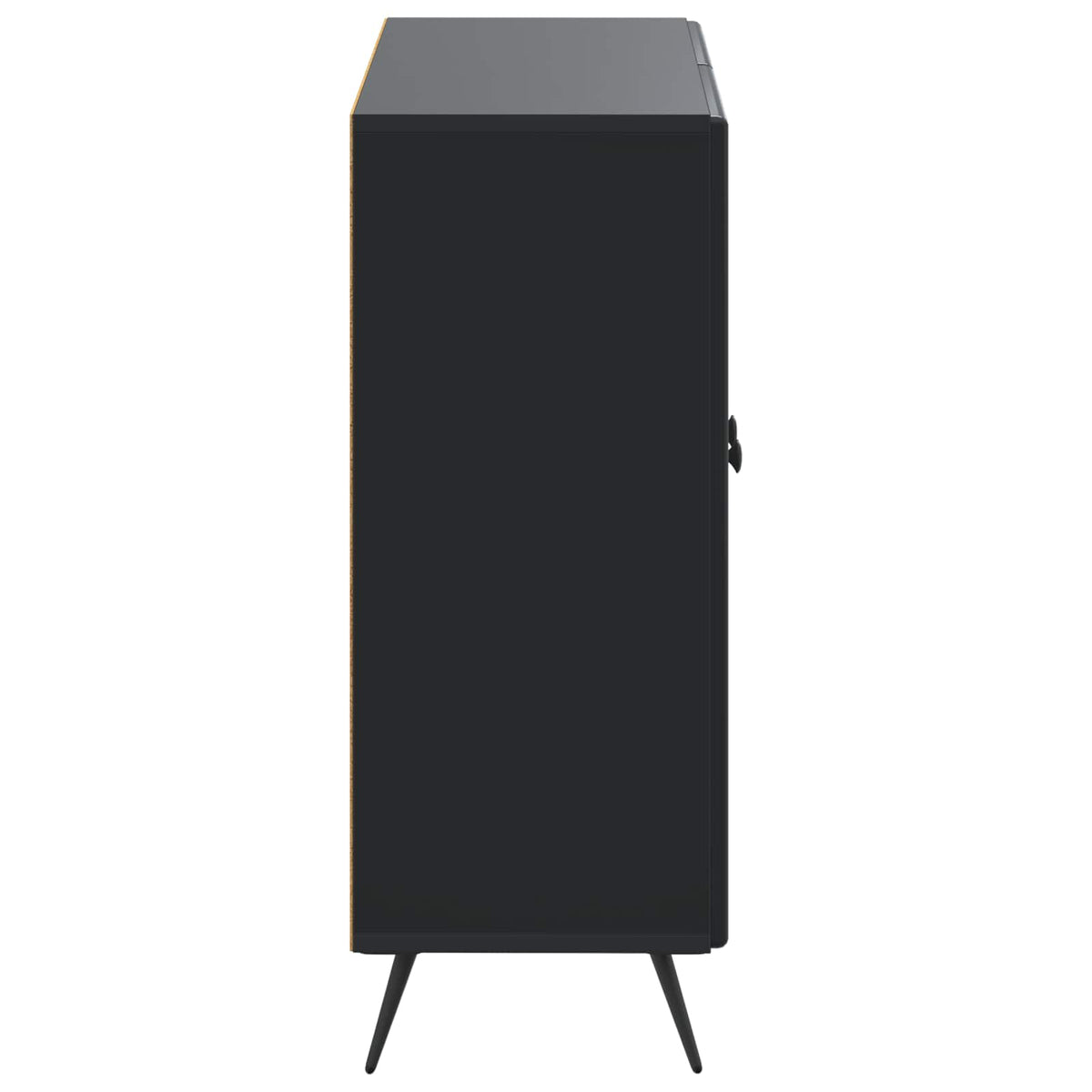 Badezimmer Aufbewahrungsschrank BREDA Schwarz 59,5 x 31 x 80 cm