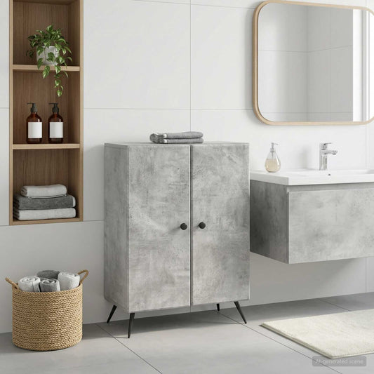 Badezimmer Aufbewahrungsschrank BREDA Betongrau