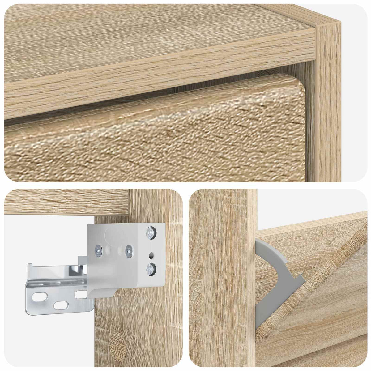 Wandmontierter Schuhschrank BREDA 71 x 17 x 43 cm Holzwerkstoff