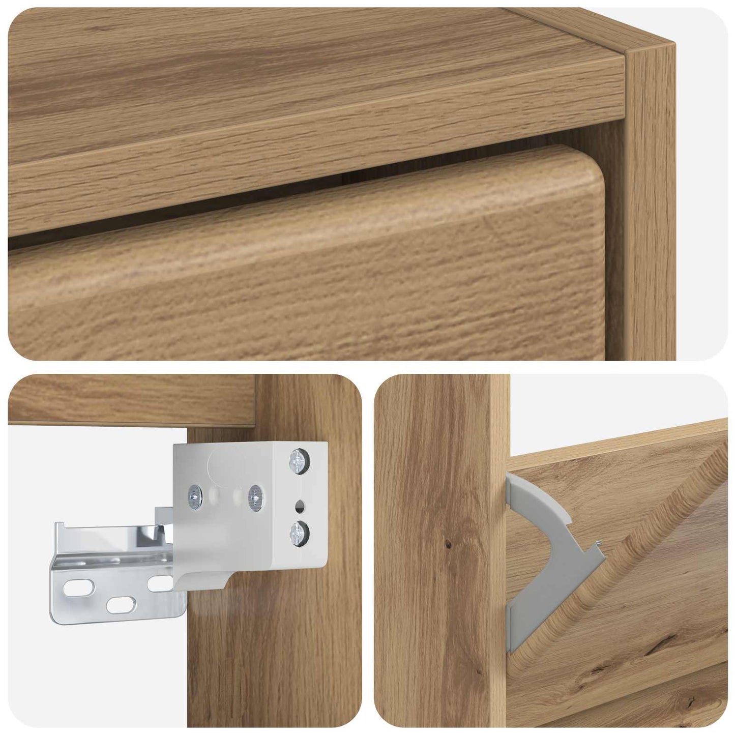 Wandmontierter Schuhschrank BREDA 71 x 17 x 43 cm Holzwerkstoff