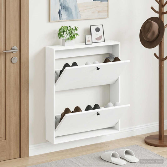 Wandmontierter Schuhschrank BREDA 71 x 17 x 86 cm Holzwerkstoff
