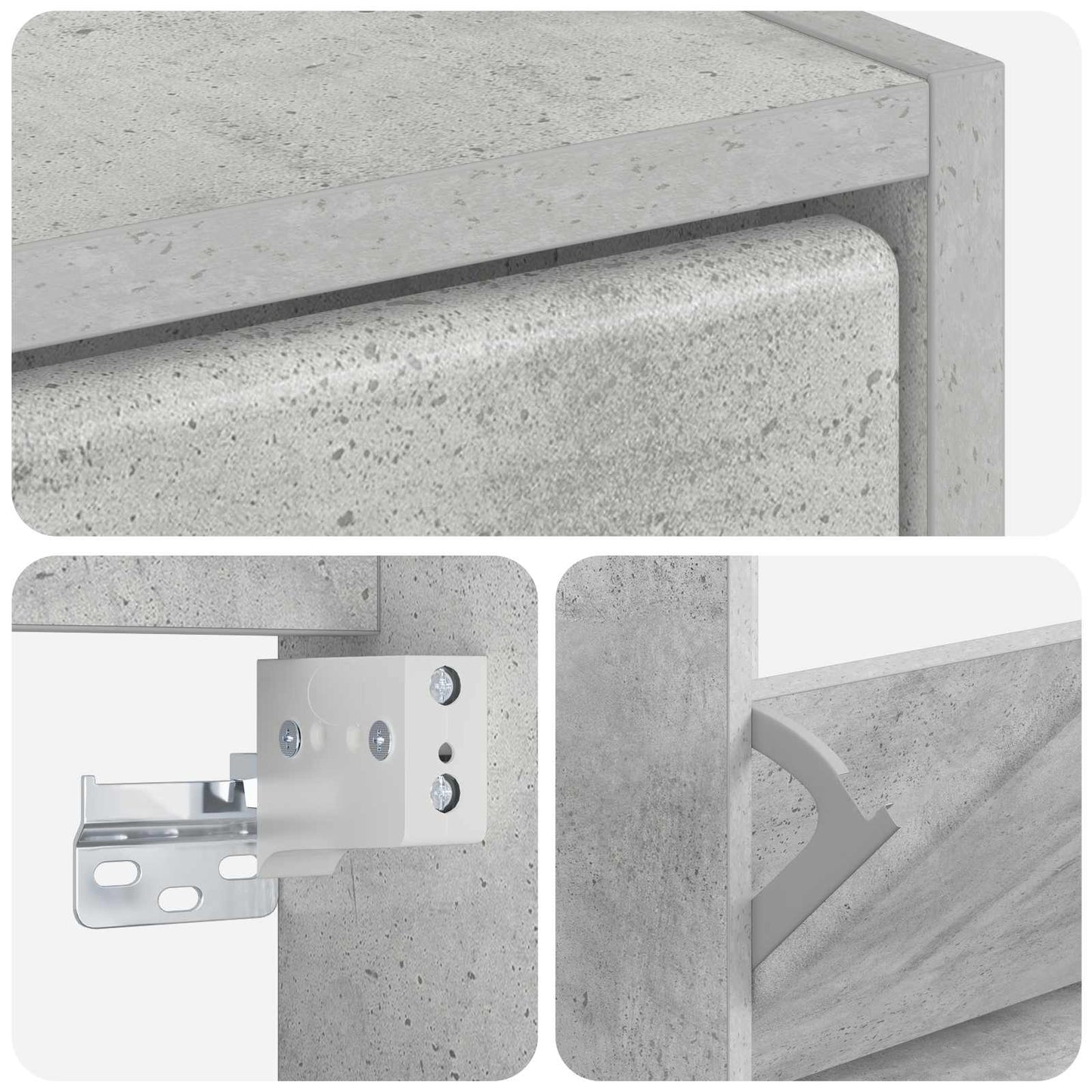 Wandmontierter Schuhschrank BREDA 71 x 17 x 86 cm Holzwerkstoff