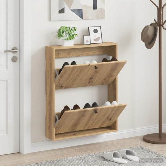 Wandmontierter Schuhschrank BREDA 71 x 17 x 86 cm Holzwerkstoff