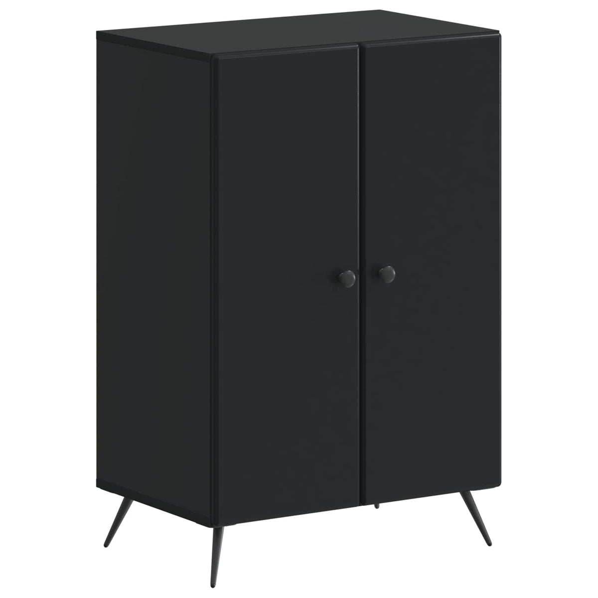 Schuhschrank BREDA 59,5 x 39,5 x 90 cm Holzwerkstoff Schwarz