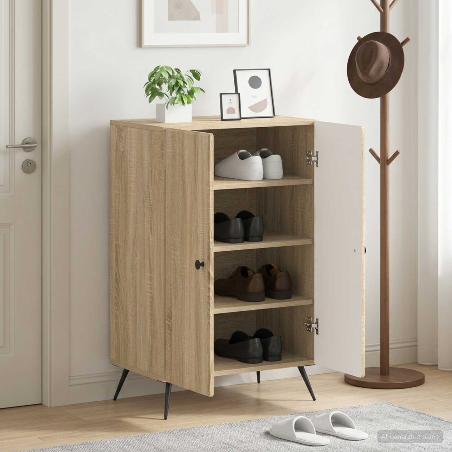Schuhschrank BREDA 59,5 x 39,5 x 90 cm Holzwerkstoff