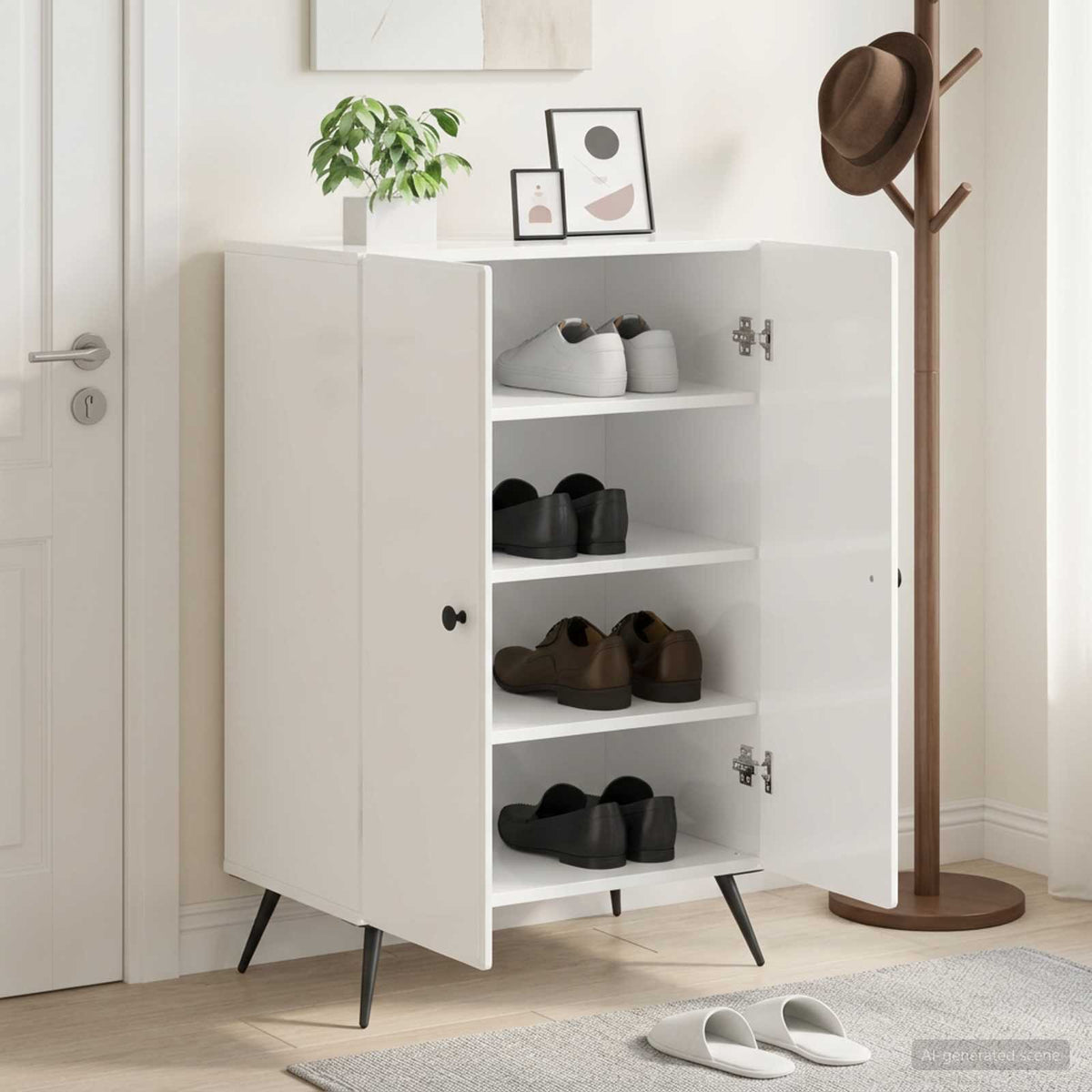 Schuhschrank BREDA 59,5 x 39,5 x 90 cm Holzwerkstoff