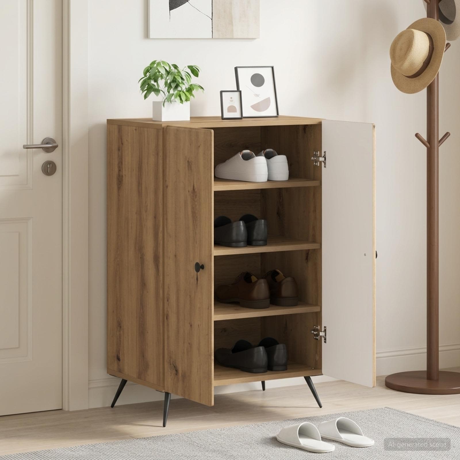Schuhschrank BREDA 59,5 x 39,5 x 90 cm Holzwerkstoff