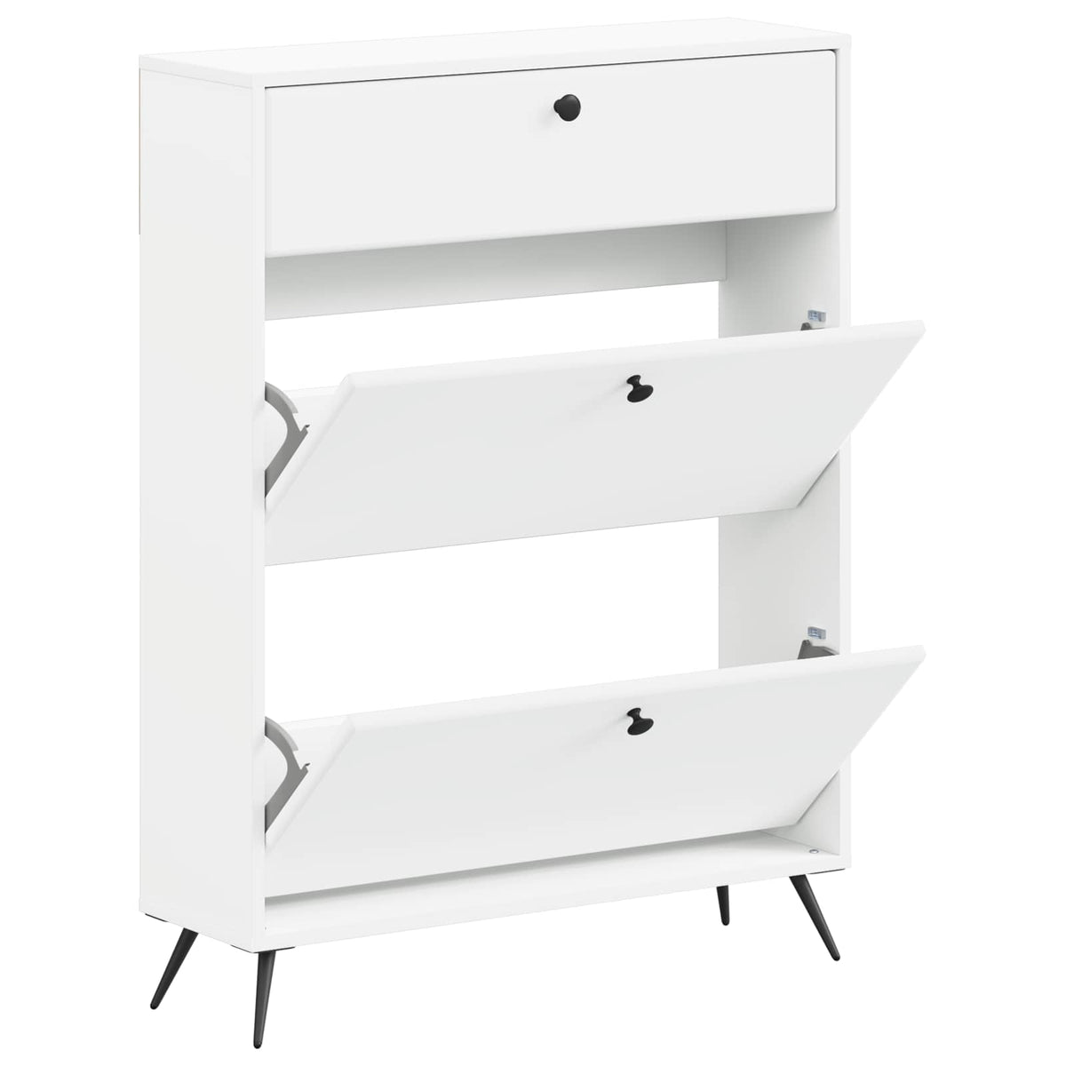 Schuhschrank BREDA 78 x 24 x 103 cm Holzwerkstoff Weiß