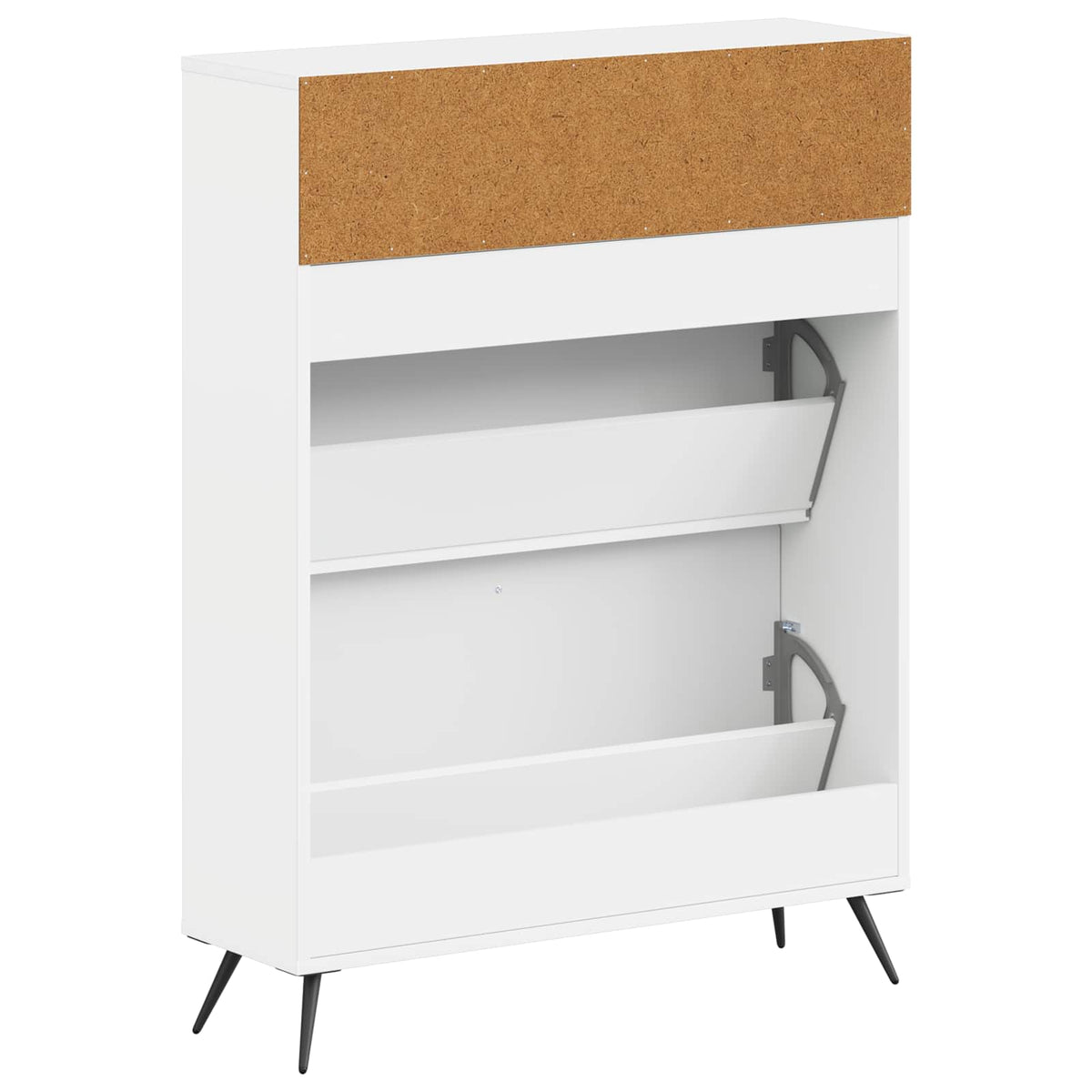 Schuhschrank BREDA 78 x 24 x 103 cm Holzwerkstoff Weiß