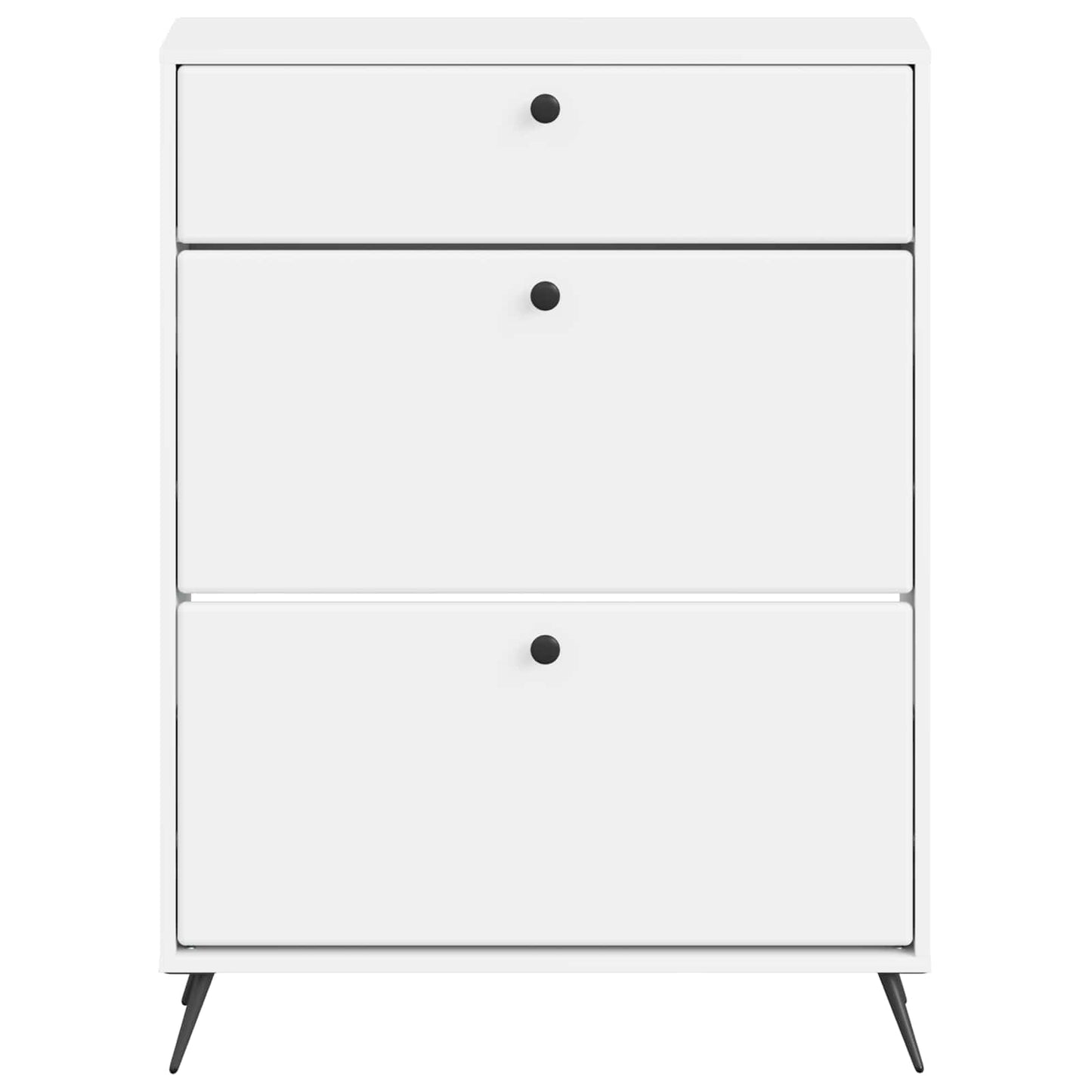 Schuhschrank BREDA 78 x 24 x 103 cm Holzwerkstoff Weiß