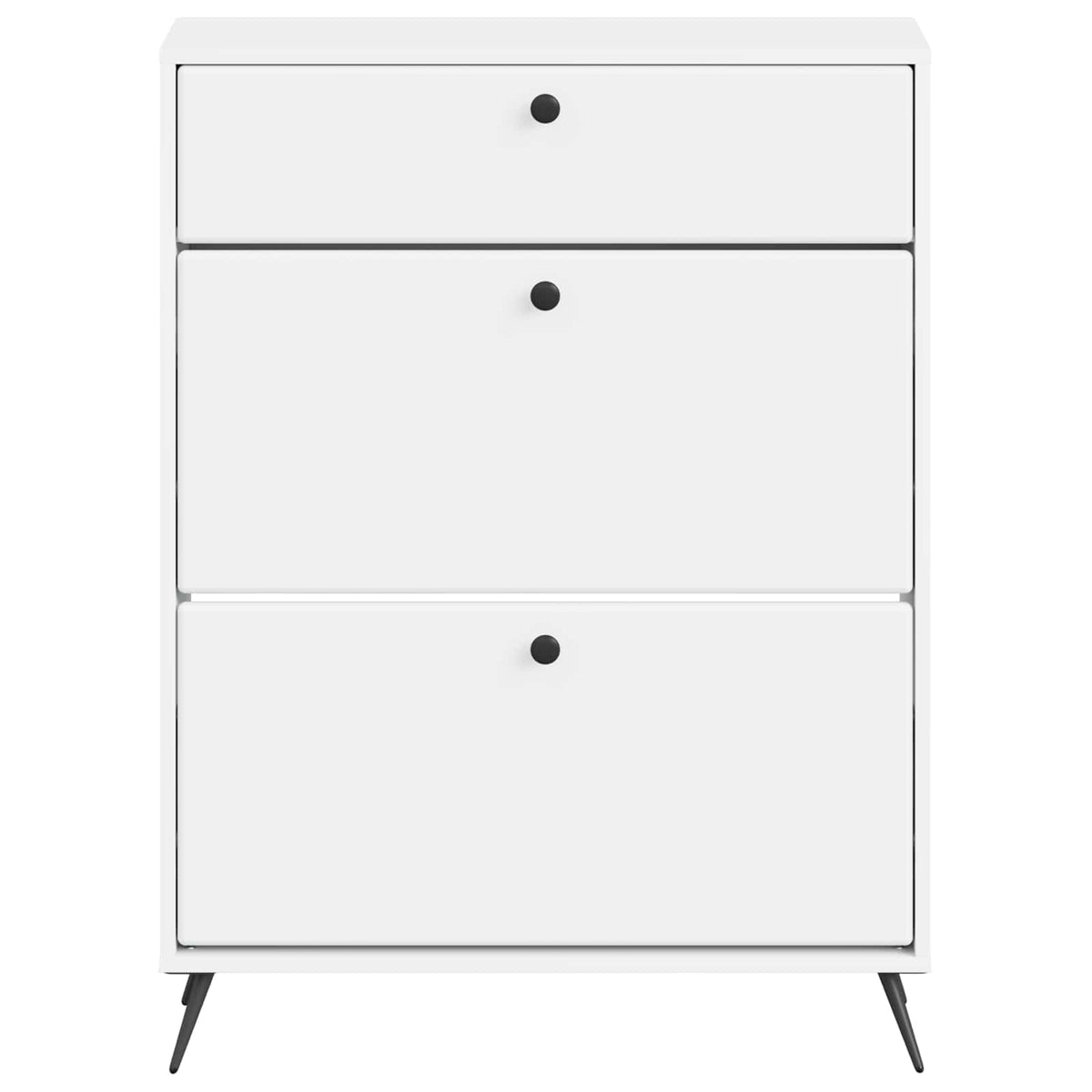 Schuhschrank BREDA 78 x 24 x 103 cm Holzwerkstoff Weiß