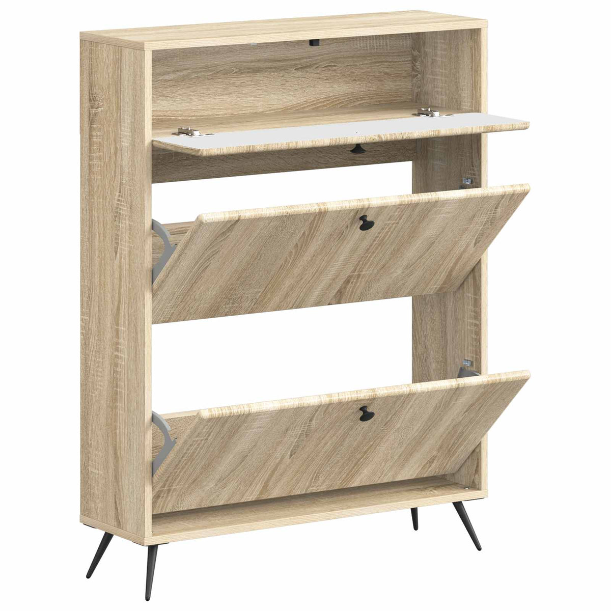 Schuhschrank BREDA 78 x 24 x 103 cm Holzwerkstoff Sonoma-Eiche