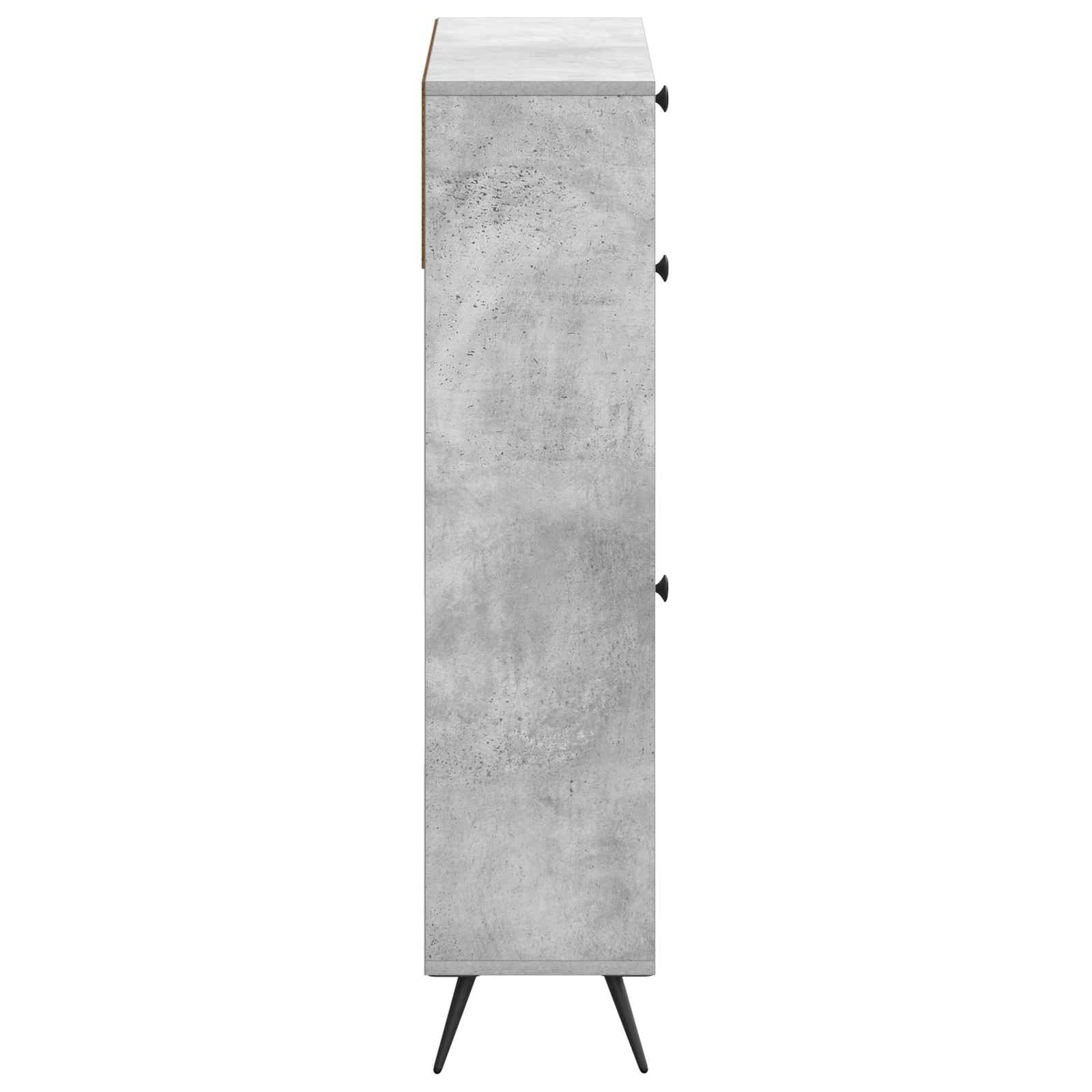 Schuhschrank BREDA 78 x 24 x 103 cm Holzwerkstoff Betongrau