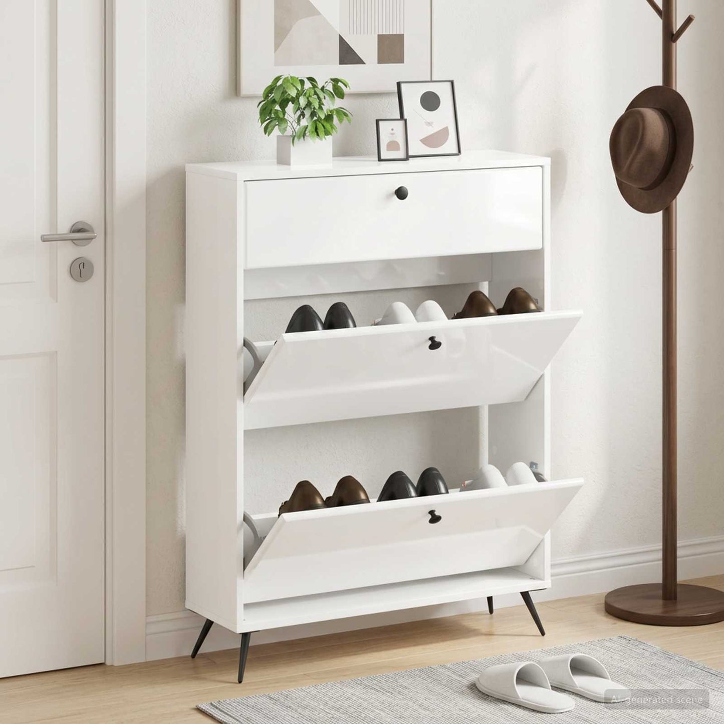 Schuhschrank BREDA 78 x 24 x 103 cm Holzwerkstoff
