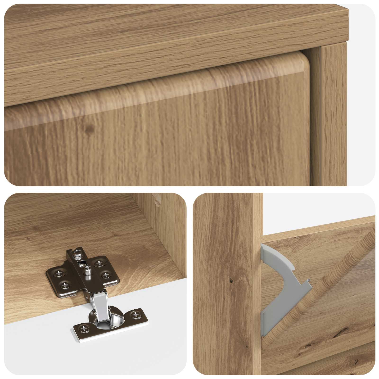 Schuhschrank BREDA 78 x 24 x 103 cm Holzwerkstoff Artisan-Eiche